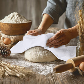 Utopia Kitchen lightweight dish towel folded for everyday use