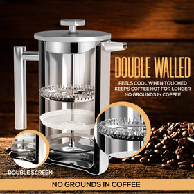 Utopia Kitchen outdoor-ready French press for camping and travel