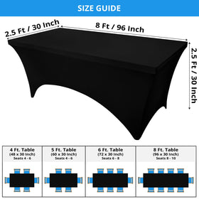 Utopia Kitchen tablecloth showing reinforced leg pockets anchors securely.