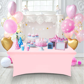 Utopia Kitchen pink 190 GSM stretch fabric delivers durable, repeat-use performance.