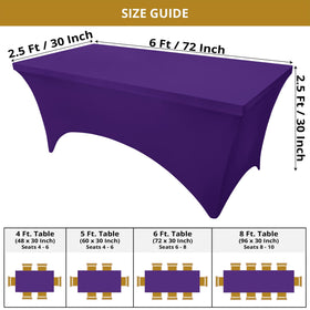 Utopia Kitchen Spandex tablecloth shows tight fit and smooth surface.
