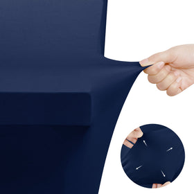 Ideal for weddings and parties with a modern, wrinkle-free finish.