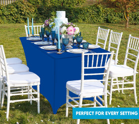 Utopia Kitchen spandex tablecloth ideal for weddings, banquets, and trade shows.