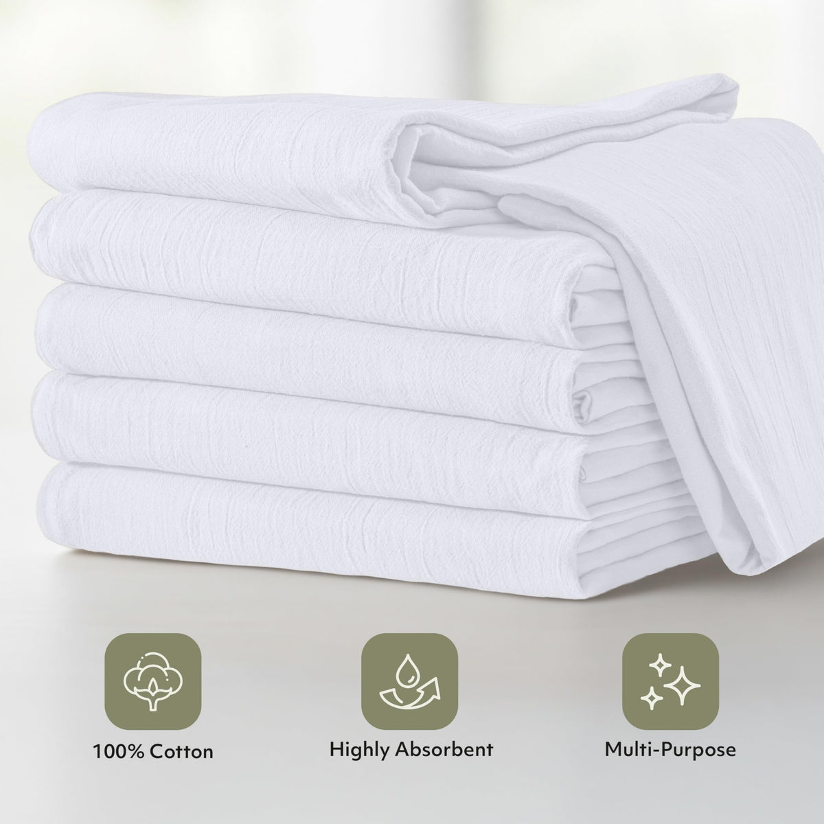 Utopia Kitchen towel demonstrated for stain removal and glass cleaning