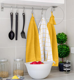 Utopia Towels yellow kitchen towels ideal as tea or bar towels