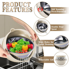 UTTKOJ removable center lid fits upgraded graters for shredding