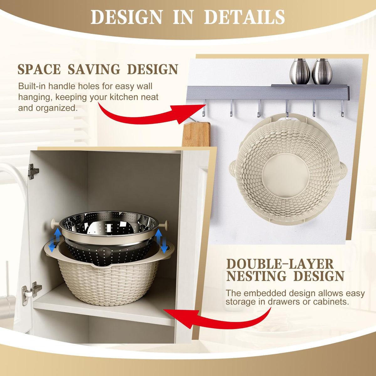 UTTKOJ space-saving nesting design keeps counters tidy