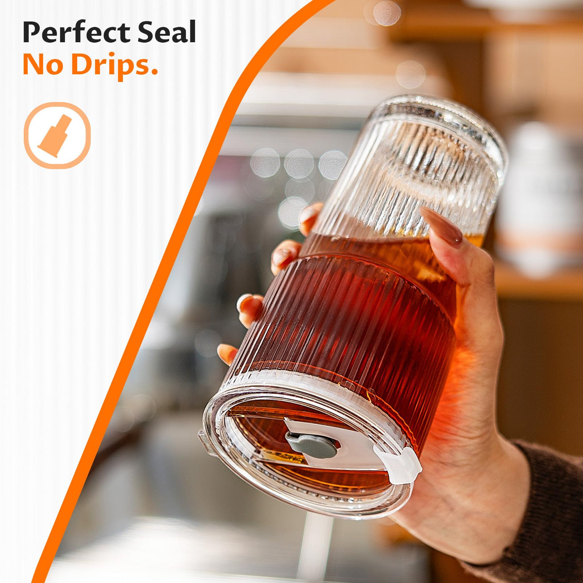 VA1KENE glass straws reduce plastic waste and simplify sipping on the go.