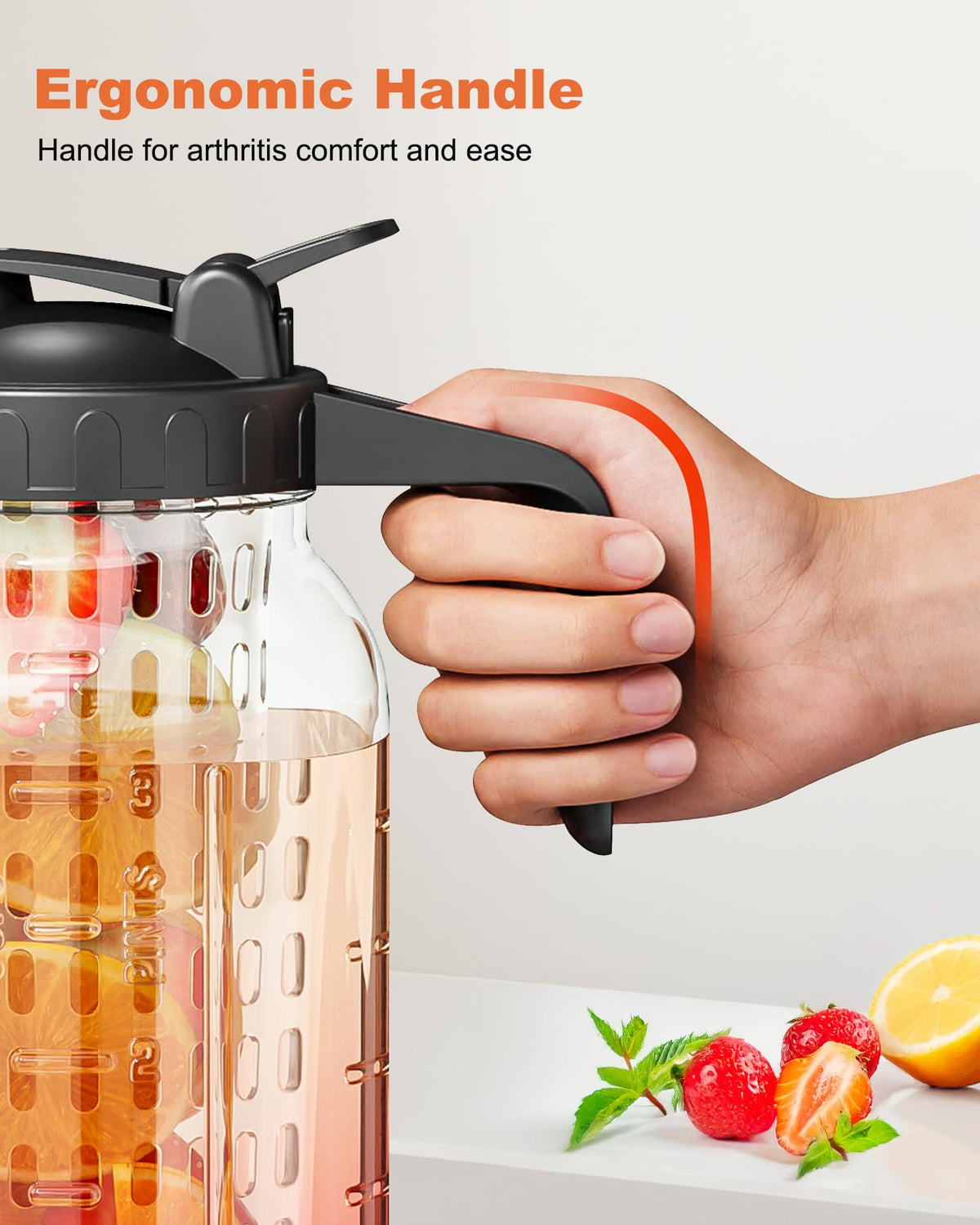 VA1KENE dishwasher-safe pitcher for quick cleanup