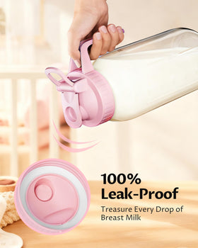 VA1KENE wide-mouth glass pitcher for easy filling and cleaning.