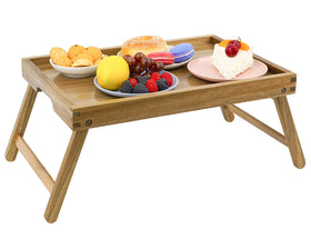 Lip edge on the VaeFae bed tray helps prevent spills