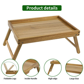 Close-up of natural acacia grain on the VaeFae bed tray