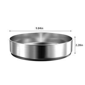 VAEHOLD Lazy Susan for kitchen condiments keeps bottles organized within reach.