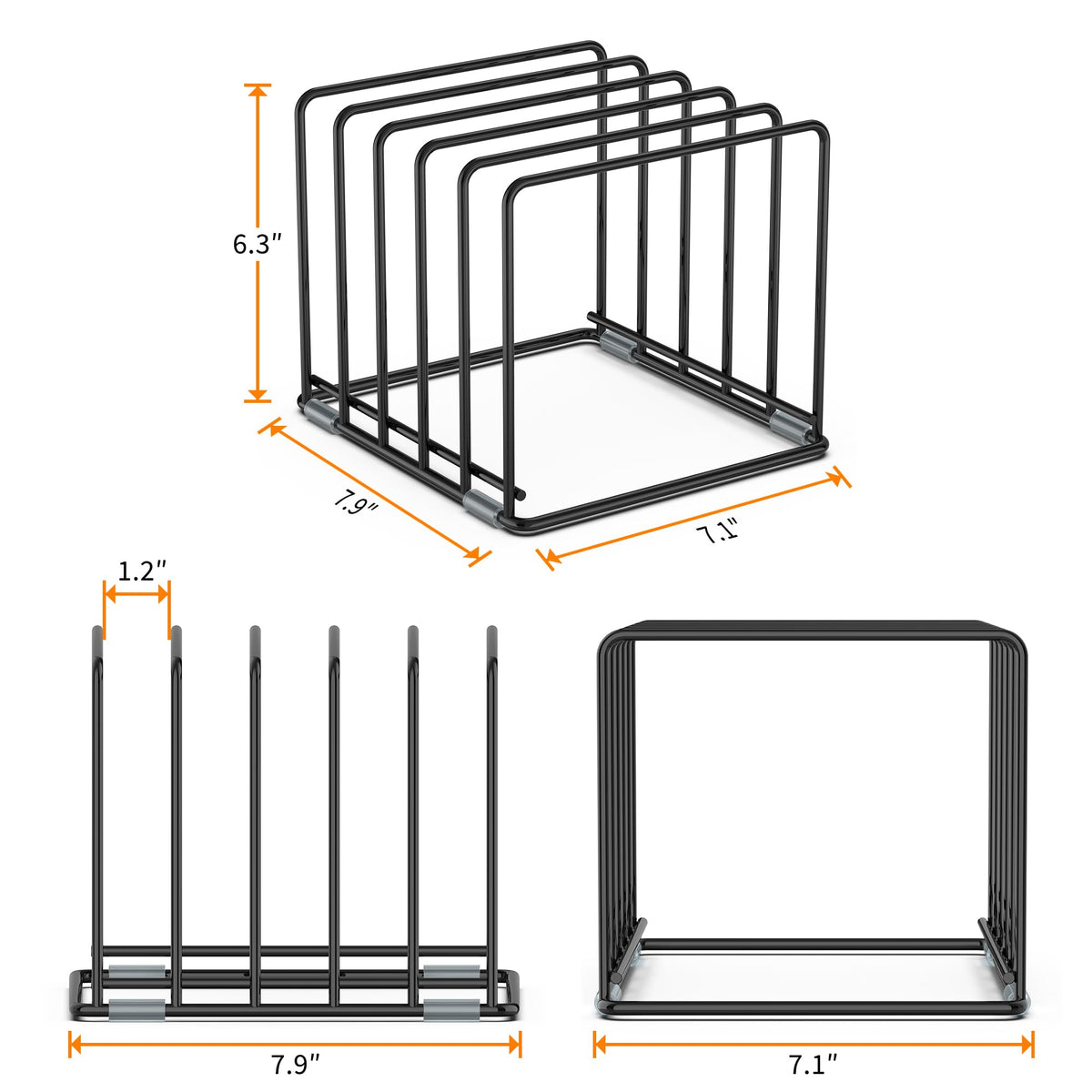 VAEKUCEAN baking tray rack vertical storage keeps pans accessible.