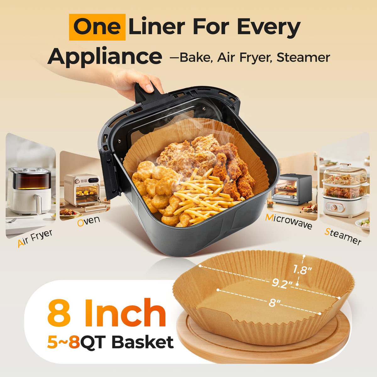 Vailnd liners are BPA-free and PFAs-free for safe cooking.