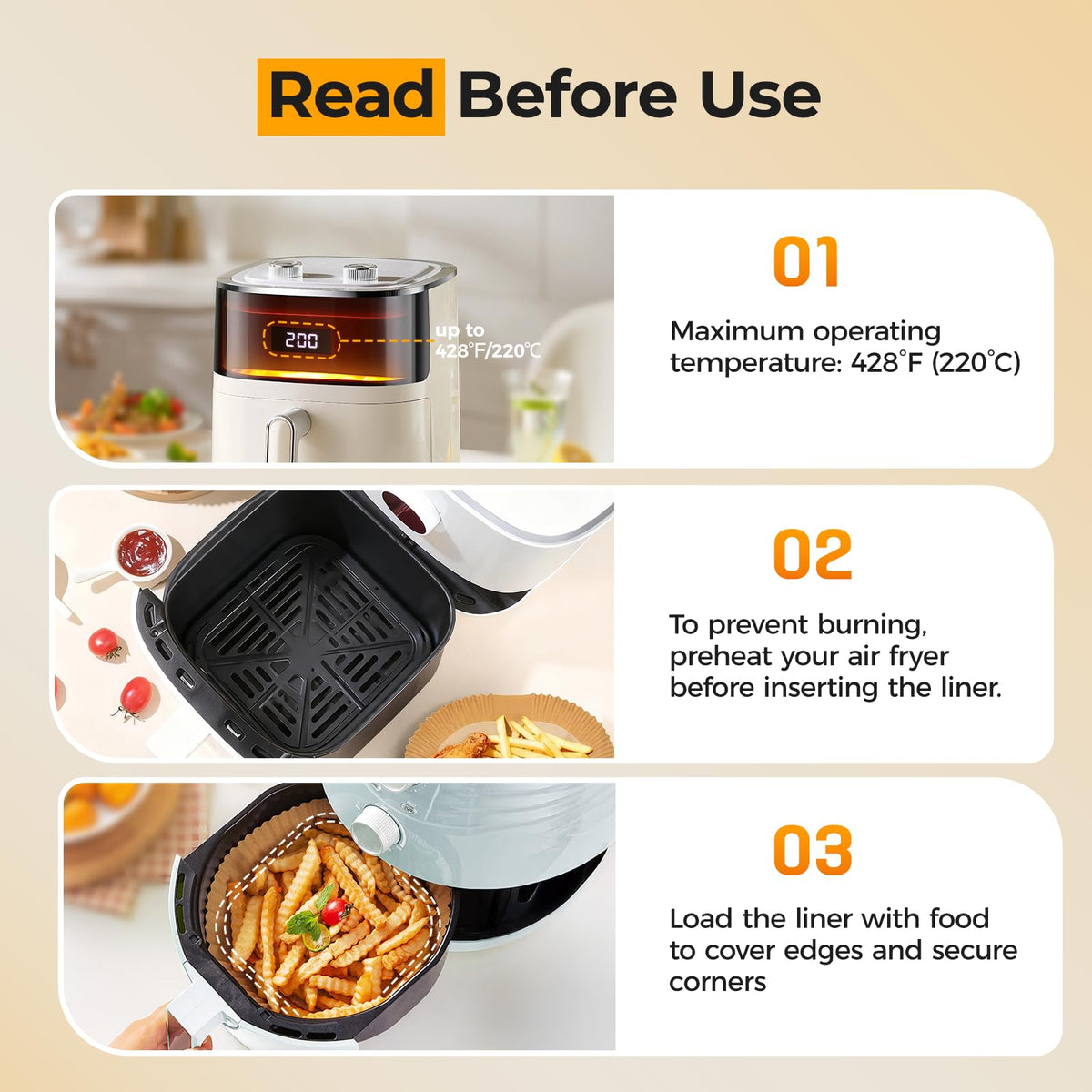 Vailnd grease-proof parchment for oven and microwave, simplifying weekly meal prep.