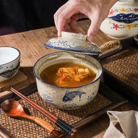 VanEnjoy ramen bowl dimensions 16.2 cm diameter by 11.5 cm height.