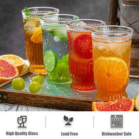 VasoArte dishwasher-safe highball glasses for easy cleanup