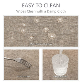 Veblandy Rectangle Tablecloth suits dining settings, buffets, and weddings beautifully.