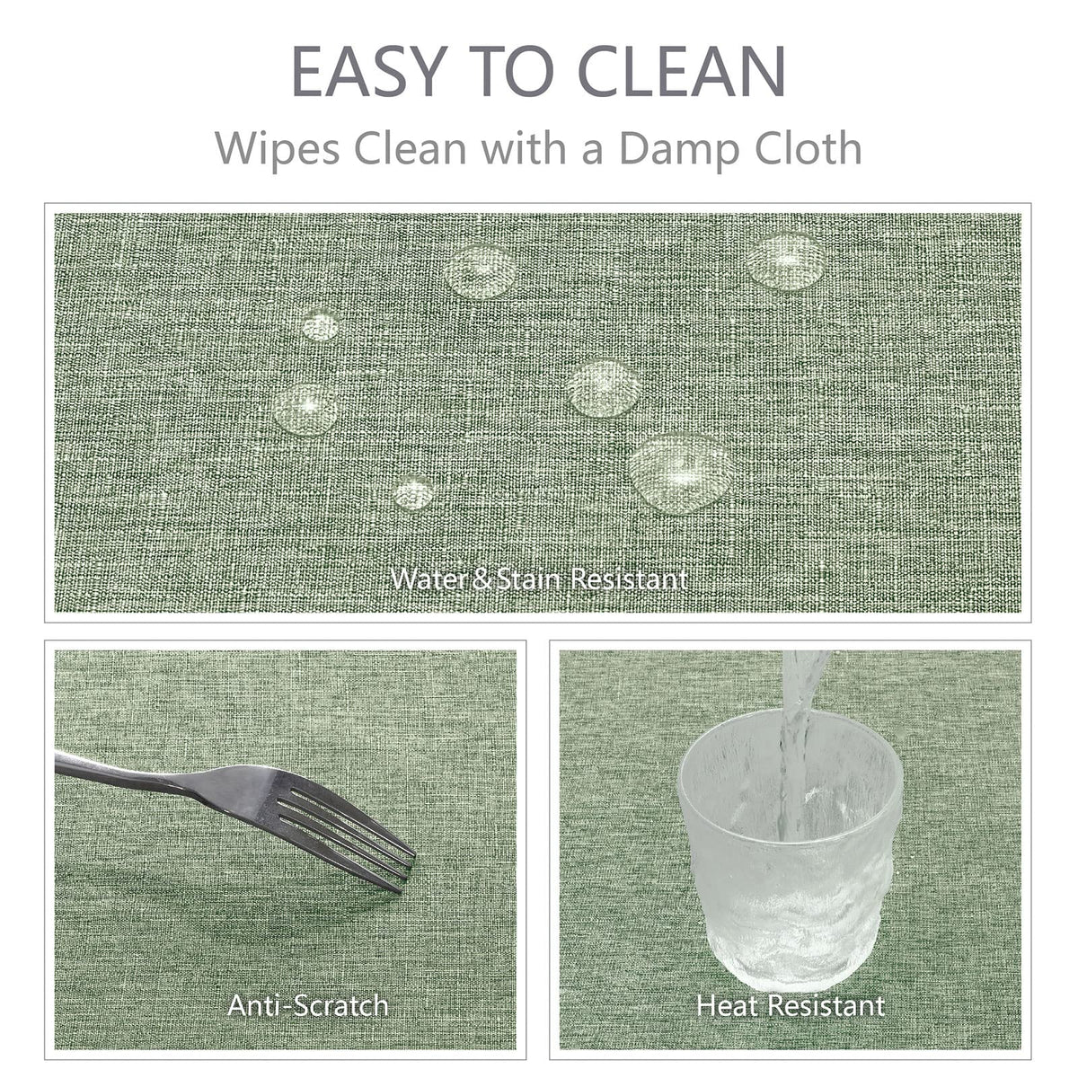 Veblandy wrinkle-free fabric keeps tabletops tidy after setup