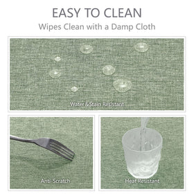 Veblandy wrinkle-free fabric keeps tabletops tidy after setup