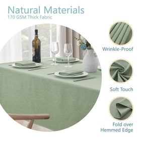Veblandy tablecloth stain-resistant dining setup keeps your table refined.