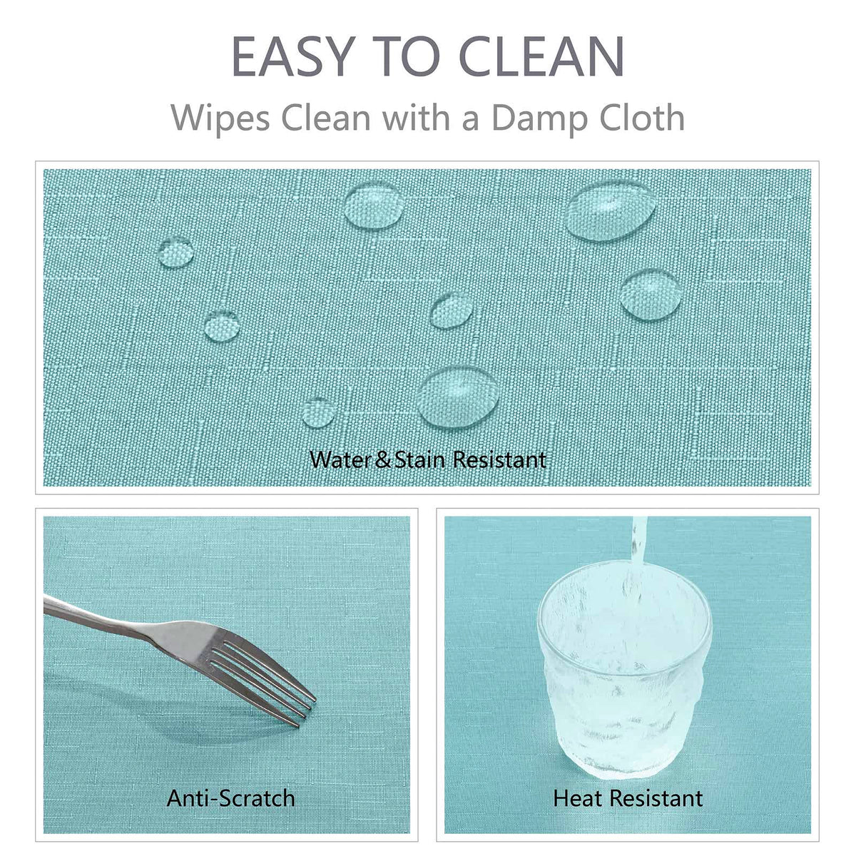 Veblandy tablecloth at buffet/dinner setup for easy cleanup