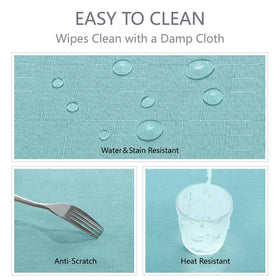 Veblandy tablecloth at buffet/dinner setup for easy cleanup