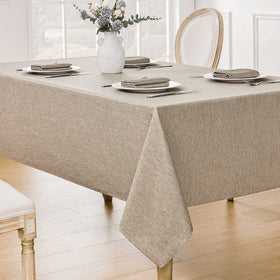 Veblandy easy-care fabric wipes clean and dries quickly for busy hosts.