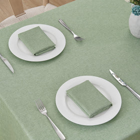 Veblandy tablecloth waterproof stain-resistant finish protects tables from spills.
