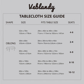 Veblandy checkered tablecloth ideal for kitchens, cafes, and weddings with versatile decor.