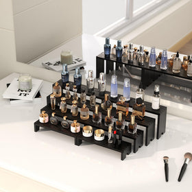 Vecxoty four-tier nestable display saves space for events and daily use.