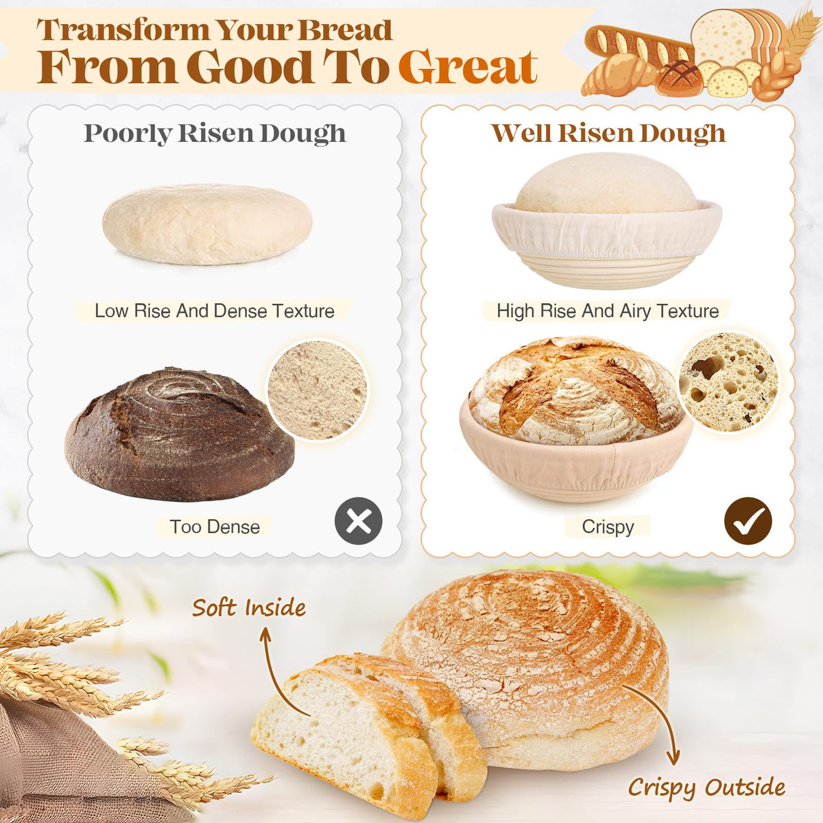 Vedalio bread lame precision scoring creates bakery-style crust designs.