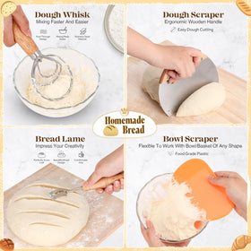 VEDALIO silicone spatula ideal for mixing and scraping dough.