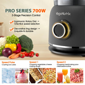 VegeNutrix vegetables slicing and shredding for quick prep