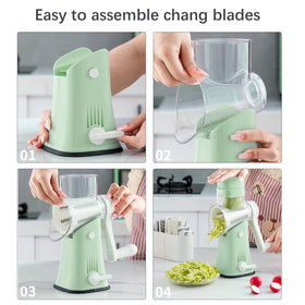 VEKAYA non-slip suction base keeps grater stable on countertops.