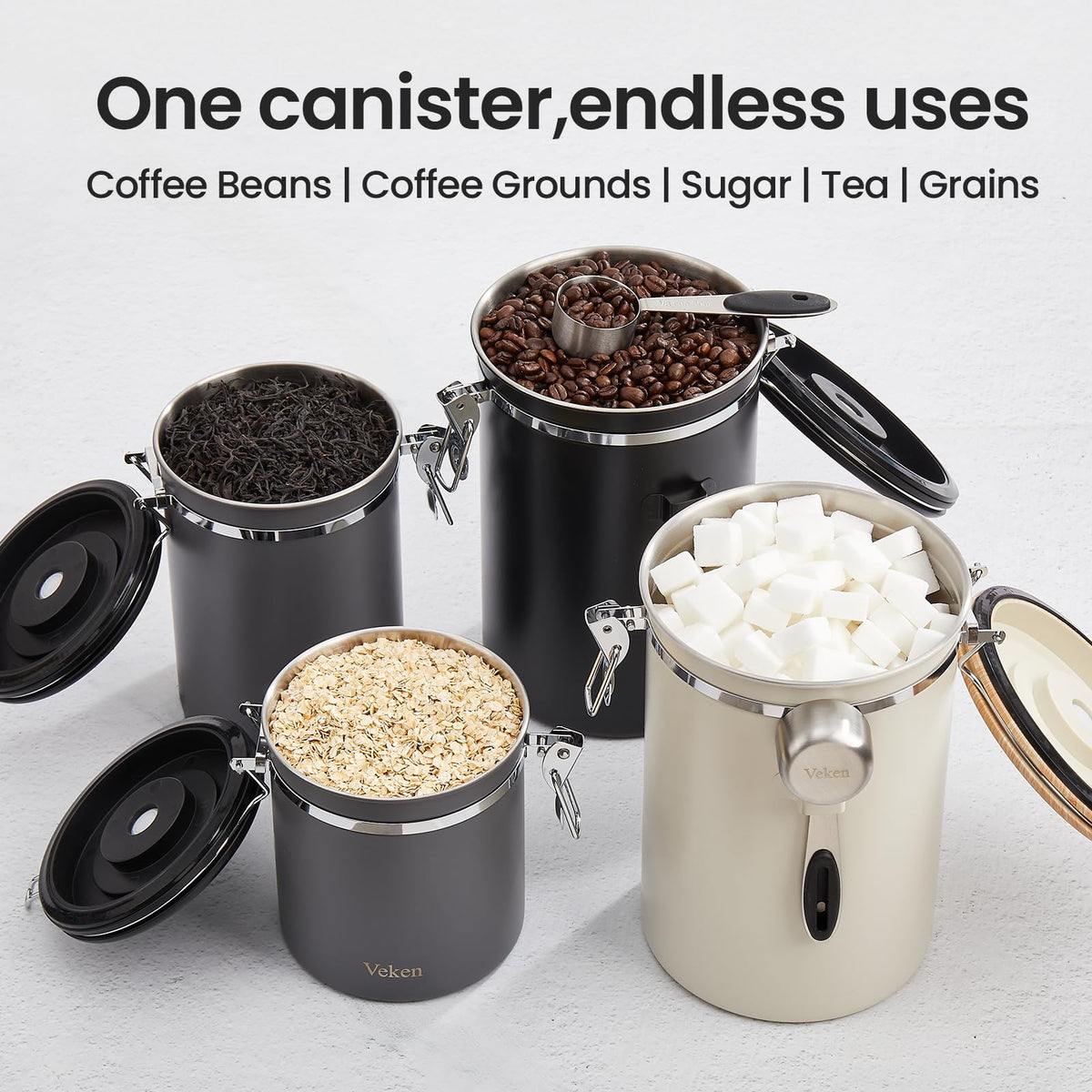 Veken gift-ready design offers stylish storage for coffee lovers