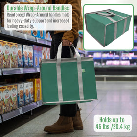 VENO heavy-duty handles support up to 45 lbs on the bag