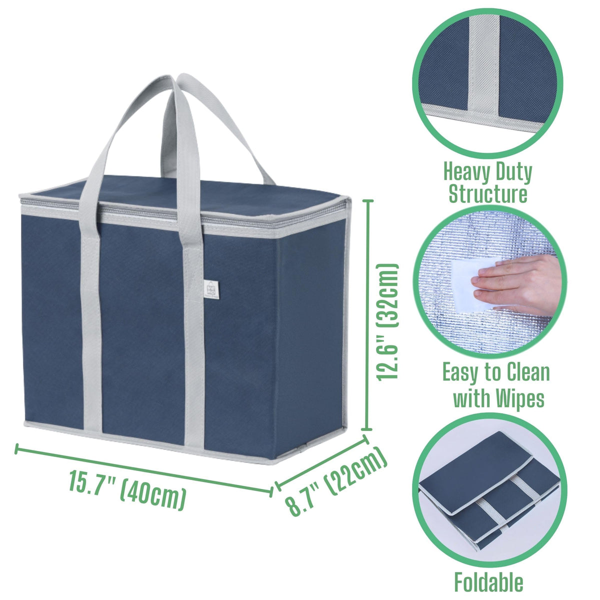 VENO 2Pack side view highlights sturdy construction for daily shopping and catering.
