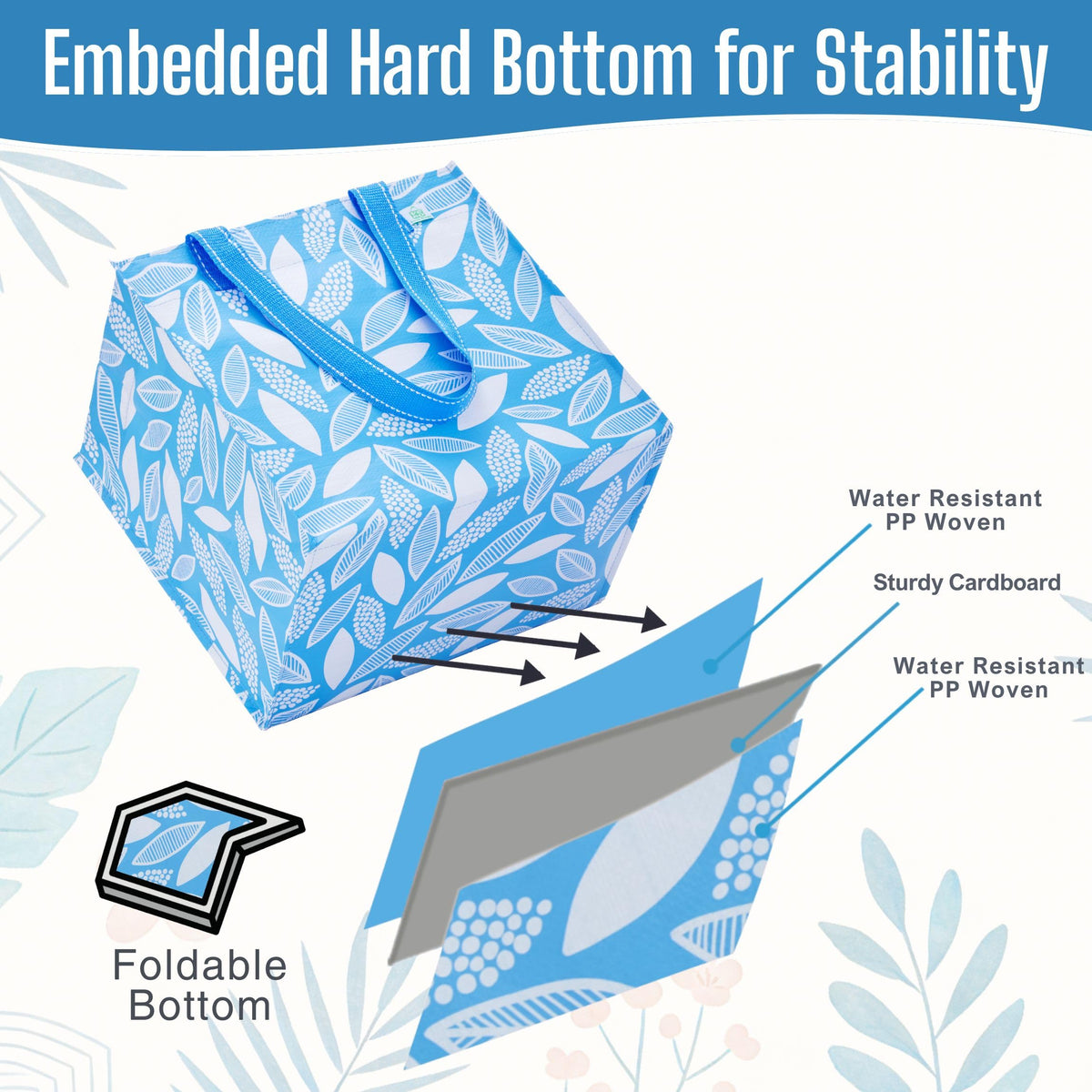 VENO bags feature 12-inch handles for comfortable hand or shoulder carrying.