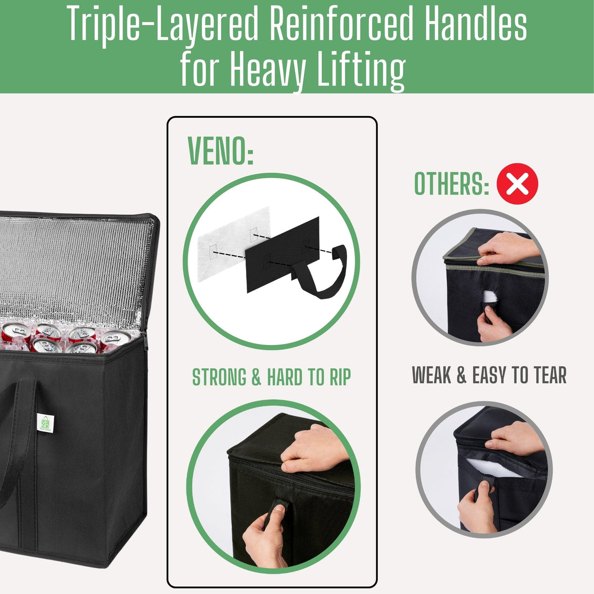 VENO foldable design stores compactly in cars or kitchens.