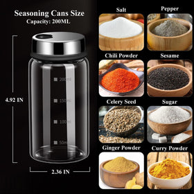 Verdental adjustable outlet lid with three hole sizes enables precise seasoning control.