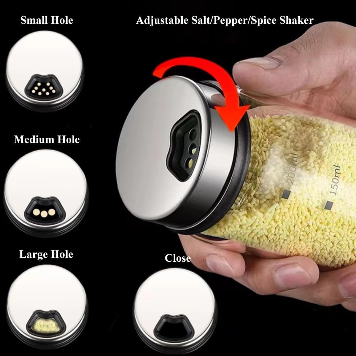 Verdental silicone non-slip base keeps the shaker steady on counters.