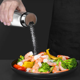 Verdental wide opening bottle for easy refilling and mess-free spice handling.
