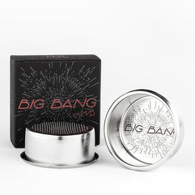 verybarista IMS Big Bang basket center-hole design promotes uniform extraction.