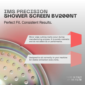Verybarista closeup of nanotech coating on shower screen surface
