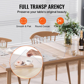 VEVOR clear desk mat fits various spaces, from dining rooms to office desks.