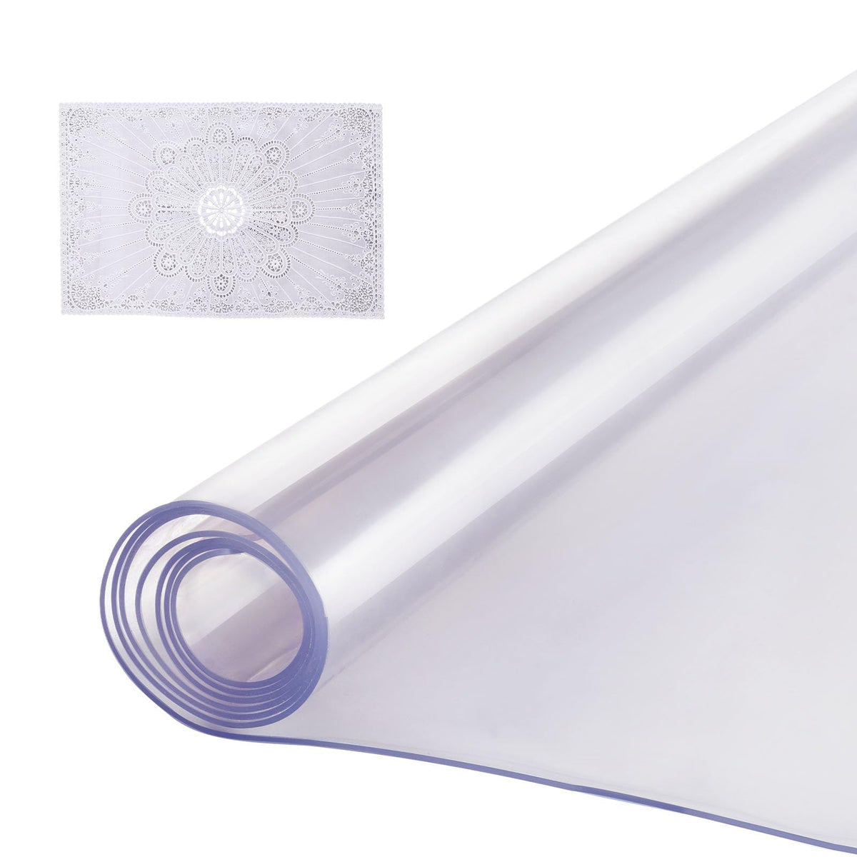 VEVOR clear table cover 24x48 inches protects surfaces from scratches and spills.
