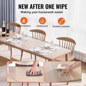 VEVOR dining room table cover keeps meals clean and surfaces intact