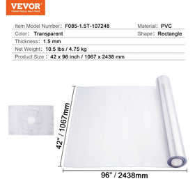 VEVOR clear desk mat preserves wood grain and enhances room aesthetics